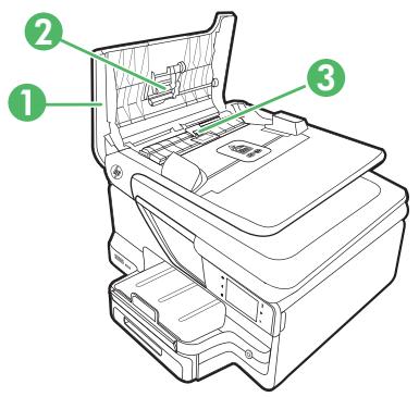 HP OFFICEJET PRO 8600 PLUS - Pour nettoyer les rouleaux ou le tampon de séparation, procédez comme suit : - 1