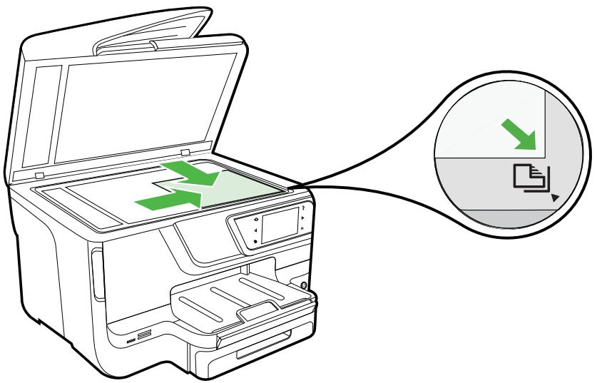 HP OFFICEJET PRO 8600 PLUS - Pour charger un original sur la vente du scanner - 1