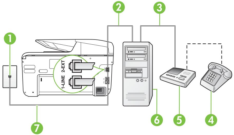 HP OFFICEJET PRO 8600 PLUS - Vue arrirée de l'imprimante - 1
