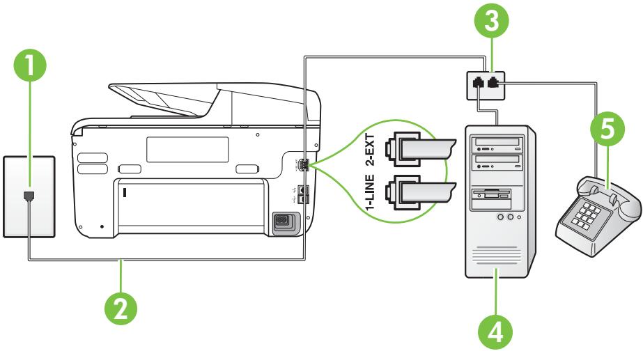 HP OFFICEJET PRO 8600 PLUS - Vue arrriere de l'imprimante - 1