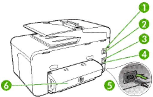 HP OFFICEJET PRO 8600 PLUS - Vue arrière - 1