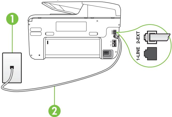 HP OFFICEJET PRO 8600 PLUS - Vue arrriere de l'imprimante - 1