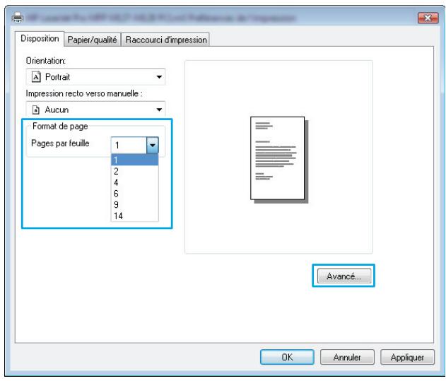HP COLOR LASERJET PRO MFP M176N - Imprimer plusieurs pages par feuille (Windows) - 4