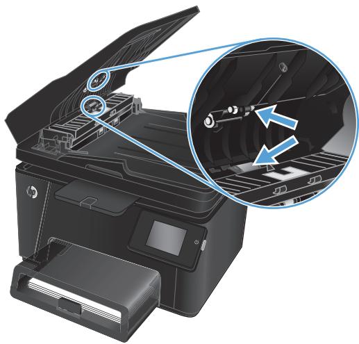 HP COLOR LASERJET PRO MFP M176N - Nettoyez les rouleaux et le tampon de séparation du bac d'alimentation. - 2