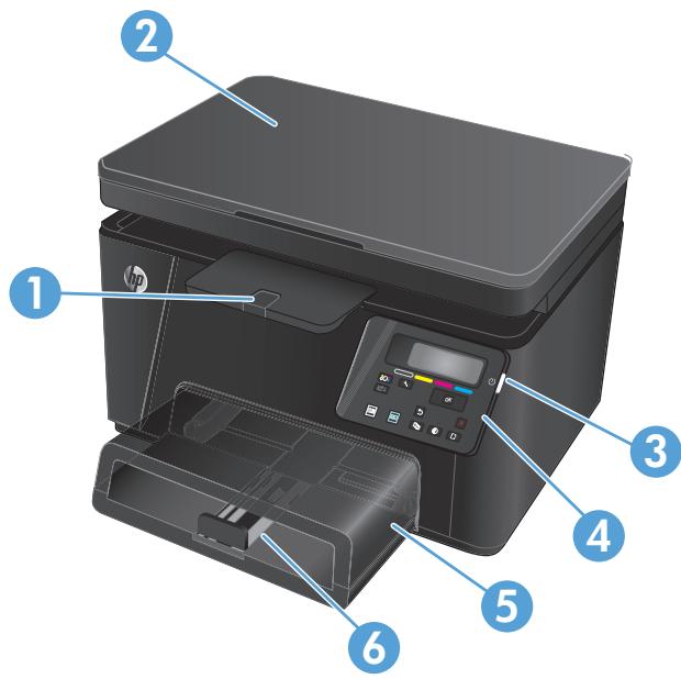 HP COLOR LASERJET PRO MFP M176N - Vue de face du produit - 1