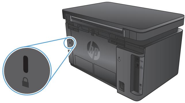 HP LASERJET PRO MFP M127FN (CZ181A), LASERJET PRO MFP M127FW (CZ183A), LASERJET PRO MFP M127FW - Verrouiller le produit - 1