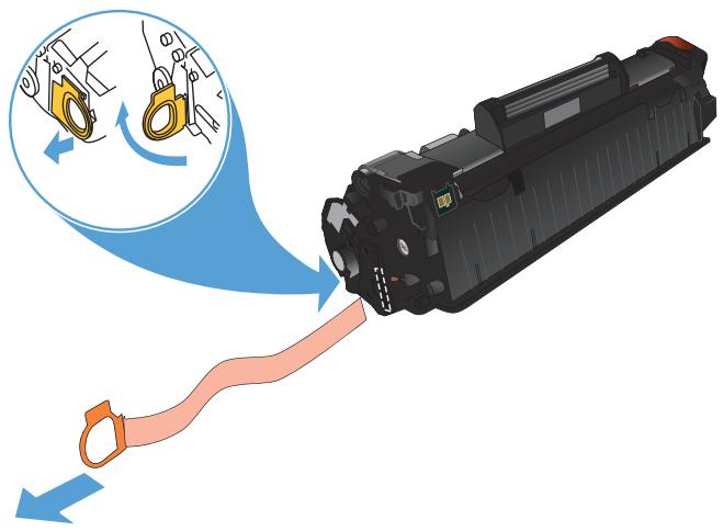 HP LASERJET PRO MFP M127FN (CZ181A), LASERJET PRO MFP M127FW (CZ183A), LASERJET PRO MFP M127FW - Remplacement du toner - 6