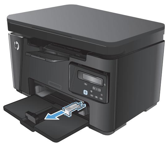 HP LASERJET PRO MFP M127FN (CZ181A), LASERJET PRO MFP M127FW (CZ183A), LASERJET PRO MFP M127FW - Ajustement du bac pour le papier de petit format - 1