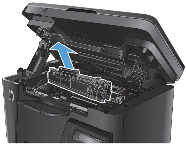 HP LASERJET PRO MFP M127FN (CZ181A), LASERJET PRO MFP M127FW (CZ183A), LASERJET PRO MFP M127FW - Suppression des bourrages dans la zone de la cartouche d'encre - 3