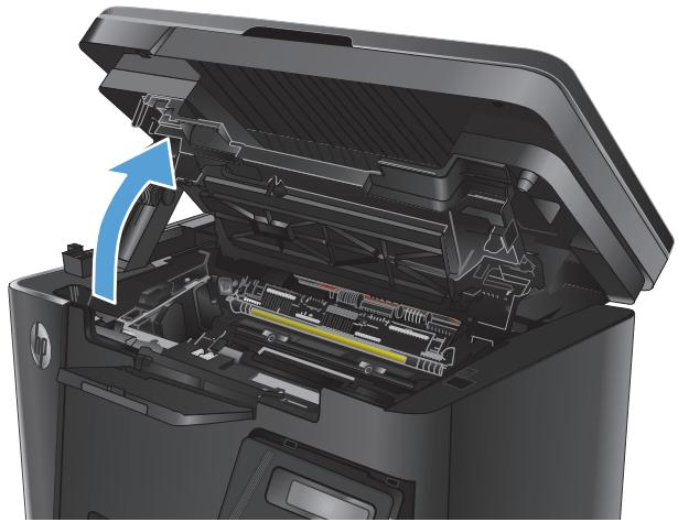 HP LASERJET PRO MFP M127FN (CZ181A), LASERJET PRO MFP M127FW (CZ183A), LASERJET PRO MFP M127FW - Suppression des bourrages dans le bac de sortie - 2