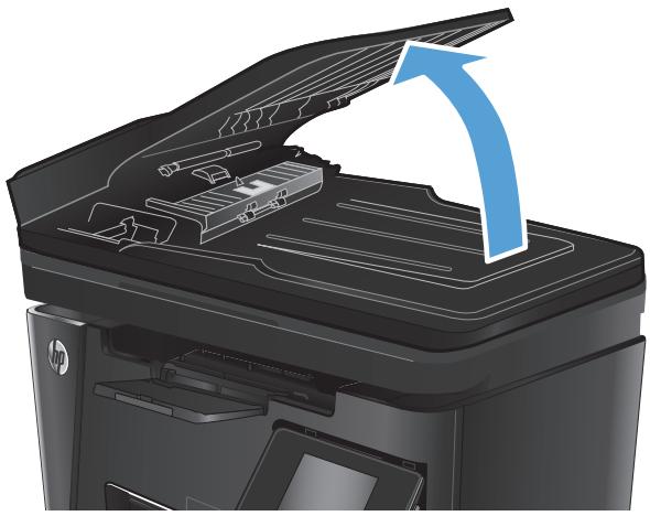 HP LASERJET PRO MFP M127FN (CZ181A), LASERJET PRO MFP M127FW (CZ183A), LASERJET PRO MFP M127FW - Elimination des bourrages dans le bac d'alimentation - 2