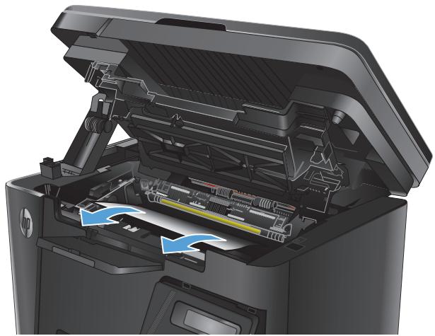 HP LASERJET PRO MFP M127FN (CZ181A), LASERJET PRO MFP M127FW (CZ183A), LASERJET PRO MFP M127FW - Suppression des bourrages dans la zone de la cartouche d'encre - 4