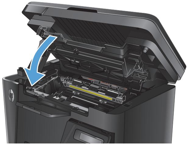 HP LASERJET PRO MFP M127FN (CZ181A), LASERJET PRO MFP M127FW (CZ183A), LASERJET PRO MFP M127FW - Suppression des bourrages dans la zone de la cartouche d'encre - 6