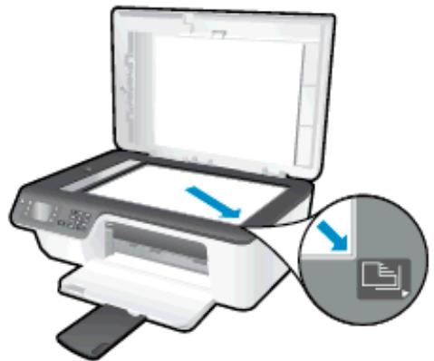 HP OFFICEJET 2622 - Pour charger l'original sur la vitre du scanner - 2