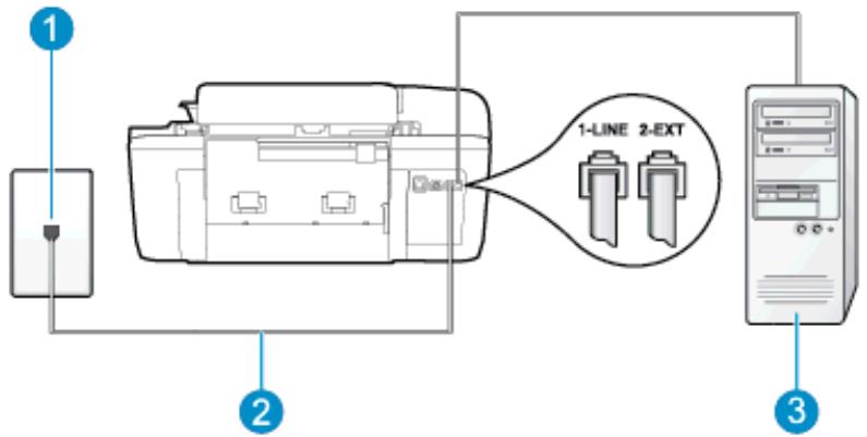HP OFFICEJET 2622 - Configurer l'imprimante avec un modem d'ordinateur - 1