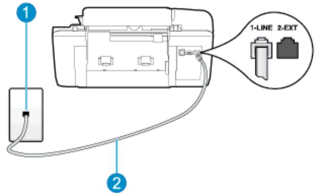 HP OFFICEJET 2622 - Cas F : ligne voix/télécopie partagée avec messagerie vocale - 2