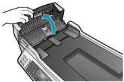 HP OFFICEJET 5740 - So reinigen Sie den Glasstreifen im automatischen Vorlageneinzug: - 2