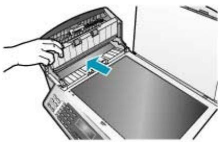HP OFFICEJET 5740 - So reinigen Sie den Glasstreifen im automatischen Vorlageneinzug: - 5