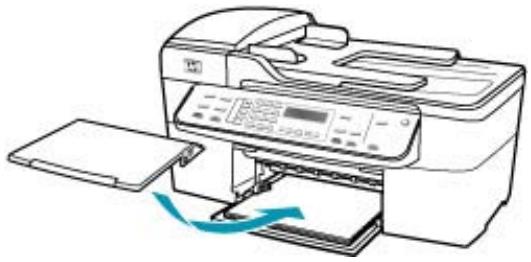 HP OFFICEJET 5740 - So legen Sie großformatiges Papier ein: - 5