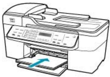 HP OFFICEJET 5740 - So legen Sie großformatiges Papier ein: - 3