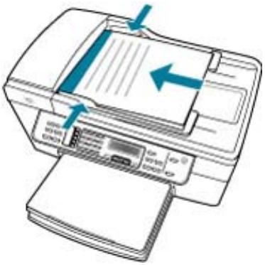 HP OFFICEJET 5740 - So legen Sie Originale in den automatischen Vorlageneinzug ein: - 1