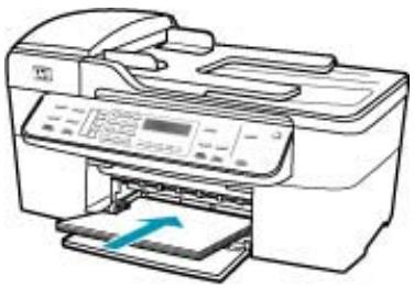 HP OFFICEJET 5740 - So legen Sie großformatiges Papier ein: - 3