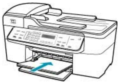 HP OFFICEJET 5740 - So legen Sie großformatiges Papier ein: - 3
