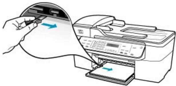 HP OFFICEJET 5740 - So legen Sie großformatiges Papier ein: - 4