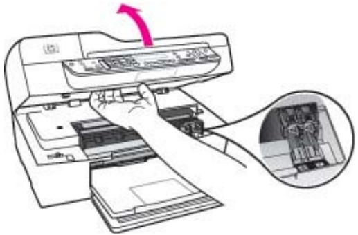 HP OFFICEJET 5740 - So wechseln Sie die Druckpatronen aus: - 1