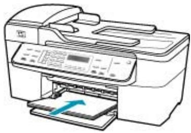 HP OFFICEJET 5740 - So legen Sie großformatiges Papier ein: - 3