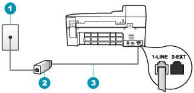 HP OFFICEJET 5740 - Fall B: Einrichten des HP All-in-One mit DSL - 2