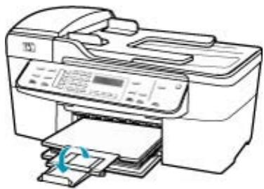 HP OFFICEJET 5740 - So legen Sie großformatiges Papier ein: - 6