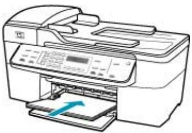 HP OFFICEJET 5740 - So legen Sie großformatiges Papier ein: - 3