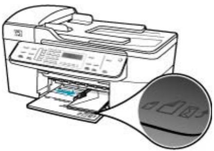 HP OFFICEJET 5740 - So legen Sie großformatiges Papier ein: - 8