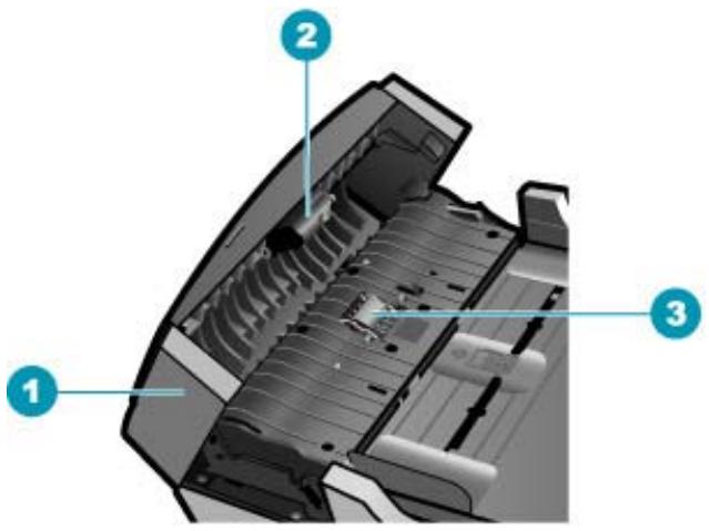 HP OFFICEJET 5740 - So reinigen Sie die Walzen oder den Trennblock - 1