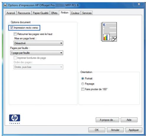 HP OFFICEJET PRO X476DW - Impression automatique des deux côtés avec windows - 3