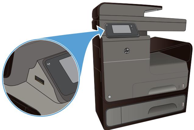 HP OFFICEJET PRO X476DW - Connexion et impression directe à partir d'une unité USB - 1