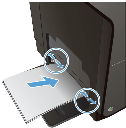 HP OFFICEJET PRO X476DW - Chargement du bac 1 (bac multifonctions situé sur le côté gauche du produit) - 3