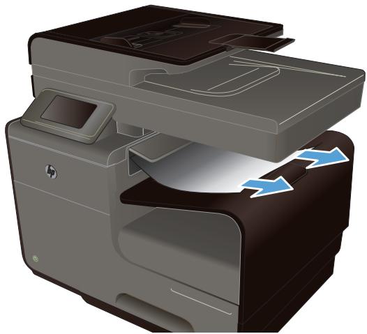 HP OFFICEJET PRO X476DW - Suppression des bourrages dans le bac de sortie - 1