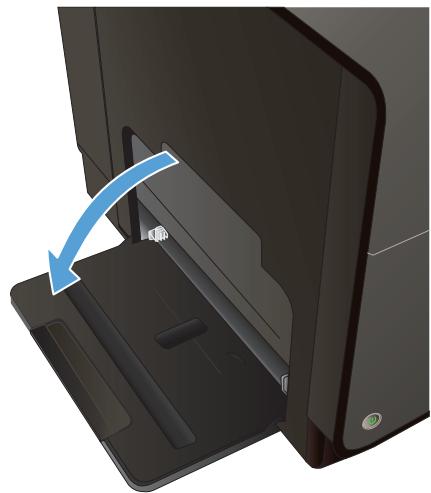 HP OFFICEJET PRO X476DW - Chargement du bac 1 (bac multifonctions situé sur le côté gauche du produit) - 1