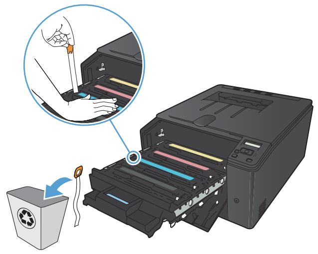 HP LASERJET PRO 200 COLOR MFP M276N (CF144A) - Remplacer le toner - 7