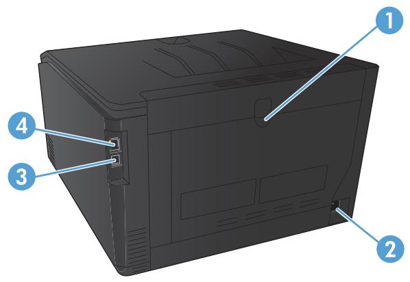 HP LASERJET PRO 200 COLOR MFP M276N (CF144A) - Vue arrière de l'imprimante - 1