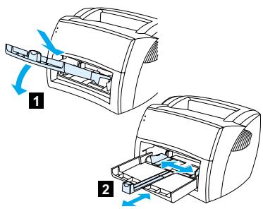 HP LASERJET 1000 PRINTER - Chargement du bac d'alimentation - 1