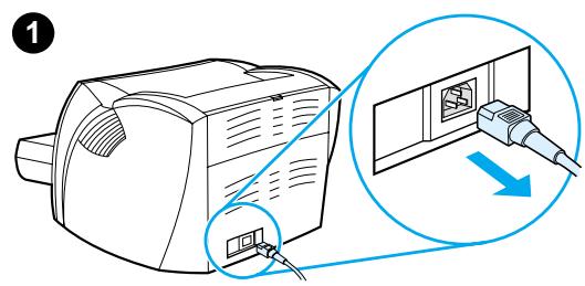 HP LASERJET 1000 PRINTER - Nettoyage de la zone de la cartouche d'encre - 1