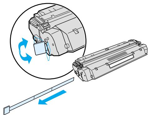 HP LASERJET 1000 PRINTER - Préparation de la cartouche d'encre - 1