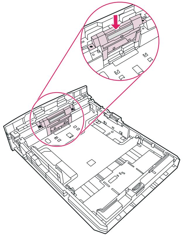 HP LASERJET 1320 - Remplacement du tampon de séparation de l'imprimante - 4