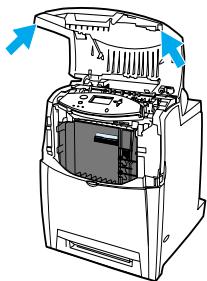 HP COLOR LASERJET 4600 - Changement des cartouches d'impression - 1