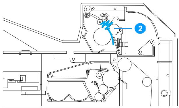 HP COLOR LASERJET 4600 - Bourrages dans le couvercle supérieur - 2