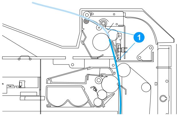 HP COLOR LASERJET 4600 - Bourrages dans le couvercle supérieur - 1