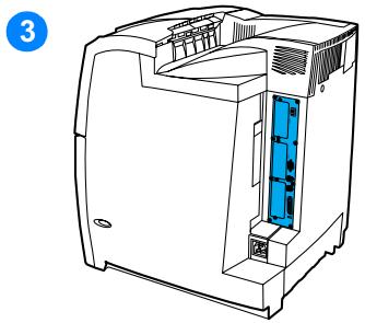 HP COLOR LASERJET 4600 - Pour installer des modules DIMM de mémoire et polices - 3